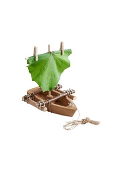 jeu de construction magnétique haba - kit d'assemblage bateau en liège