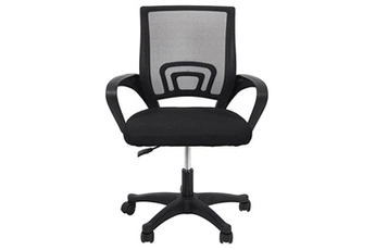 fauteuil de bureau altobuy walter - fauteuil de bureau sur roulettes noir tissu mesh -