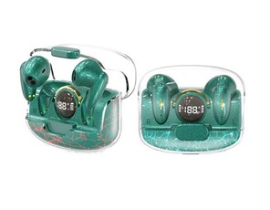 Ecouteurs GENERIQUE Écouteurs intra-auriculaires sans fil bluetooth TWS X35, lumière craquelée, Capsule d'espace, contrôle tactile, oreillettes Mini jeu, affichage