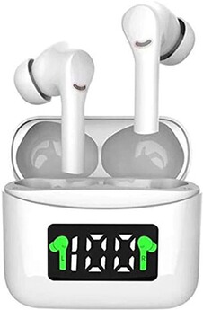 Ecouteurs GENERIQUE Écouteurs J5 Pro - Écouteurs sans Fil compatibles avec iPhone et Android - Écouteurs de Sport avec étui de Chargement - Écouteurs Intra-Auriculaires