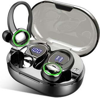 Ecouteurs Bluetooth Sans Fil Sport, 40H Ecouteurs Bluetooth 5.3 Avec 3D Ecouteurs Bluetooth Sans Fil Sport, 40H Ecouteurs Bluetooth 5.3 Avec 3D