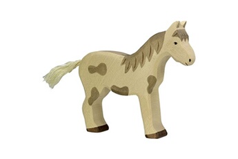 figurine de collection holztiger holtztiger - figurine holtztiger cheval debout - tacheté