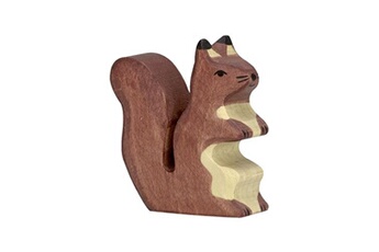 holtztiger - figurine holtztiger ecureuil - marron assis
