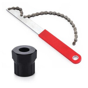 Kit d'outils de Chaîne de Vélo avec Fouet à Chaîne, Vélo Cassette Kit d'outils de Chaîne de Vélo avec Fouet à Chaîne, Vélo Cassette