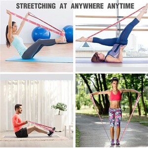 183*3.8cm sangle de Yoga coton exercice Yoga ceinture réglable tissé extensible D-ring boucle Fitness bandes d'étirement corde de Pilates 18 183*3.8cm sangle de Yoga coton exercice Yoga ceinture réglable tissé extensible D-ring boucle Fitness bandes d'étirement corde de Pilates 18