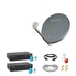 Antenne Parabole Fibre 85 cm WORLDSAT + LNB Twin + Câble Antenne Parabole Fibre 85 cm WORLDSAT + LNB Twin + Câble