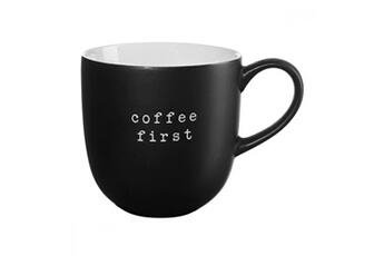 tasse et mugs asa - mug 350ml coffee first - noir -