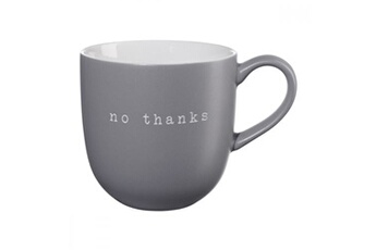 tasse et mugs asa - mug 350ml no thanks - gris clair -
