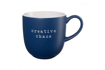 tasse et mugs asa - mug 350ml creative chaos - bleu foncé -