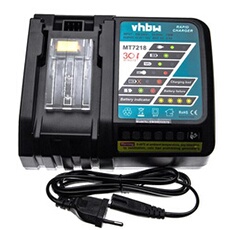 Chargeur rapide compatible avec Makita BL1815, BL1830, Bl1820, Bl1420, BL1415, Bl1845, Bl1840, Bl1860, Bl1850 batteries Li-ion d'outils