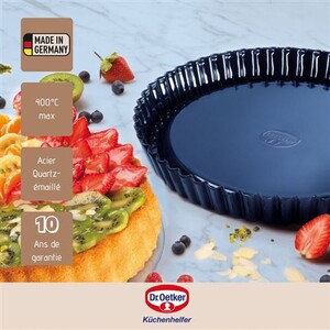 Dr. Oetker 2361 Pizza- & Kuchenblech 30 cm, Backblech der Serie Back-Liebe Emaille für Dr. Oetker 2361 Pizza- & Kuchenblech 30 cm, Backblech der Serie Back-Liebe Emaille für