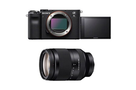 Appareil photo hybride Sony appareil photo hybride alpha 7c noir + fe 24-240