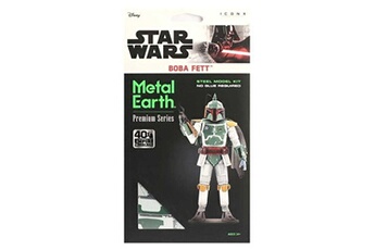 maquette 3d en métal star wars - boba fett