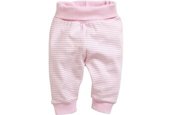 pantalon de survêtement schnizler pantalon bébé interlock blanc/rose