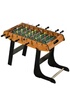 Homcom Baby-foot table de Babyfoot pliable dim. 98L x 42l x 62H cm 2 balles fournies MDF imitation bois et noir photo 1