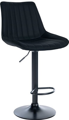 HOMCOM Lot De 2 Tabourets De Bar Design Contemporain Hauteur D'assise Réglable 62-82 Cm Pivotant 360 Revetement Synthetique Noir Bois HOMCOM Lot De 2 Tabourets De Bar Design Contemporain Hauteur D'assise Réglable 62-82 Cm Pivotant 360 Revetement Synthetique Noir Bois