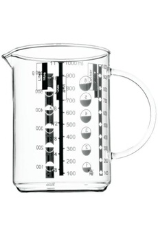plat / moule generique wmf pichet mesureur en verre, 1 litre