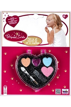déguisement enfant klein princess coralie coeur de maquillage 3 pièces rose