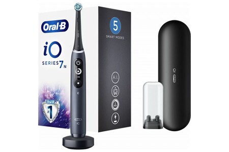 Brosse à dents électrique Oral B Oral-b io 7 etui de voyage + porte brossette - noire - brosse à dents électrique