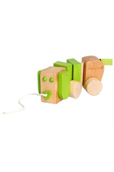 autres jeux d'éveil everearth corde en bois pour chien de trait 18 cm vert junior