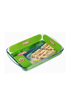 plat / moule pyrex - essentials - plat a lasagnes en verre 40*28 cm
