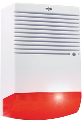Elro Sirène d'Alarme ADS1F - factice - Fictive - avec lumière Clignotante LED