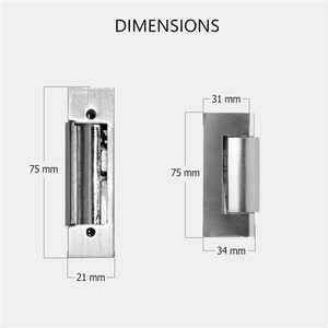 ELRO DL6000 - Cerradura Eléctrica 12V Universal Para Abrir Puertas Desde El Portero Automático