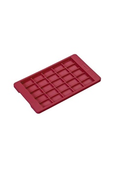 plat / moule lurch moule chocolat classique 12 x 20,5 cm - rouge