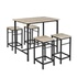 OGT11-WN Eettafelset, 5-delig, bartafel met 4 stoelen OGT11-WN Eettafelset, 5-delig, bartafel met 4 stoelen