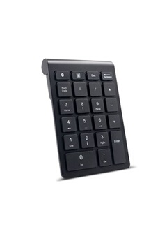 Pavé numérique Clavier Numérique sans-fil de 22 touches compatible pour iMac, MacBook, ordinateur de bureau et portable - noir
