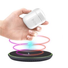 Ecouteurs GENERIQUE Qi chargeur sans fil de charge casque intelligent Dock pour Apple AirPod 2th Pealer856