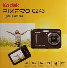 Pixpro - CZ43 - Appareil Photo Numerique Compact 16.44 Megapixels - Noir