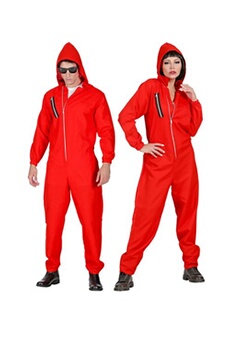 déguisement adulte widmann combinaison rouge avec capuche de takers mixte - taille xl