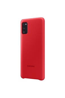 Coque et étui téléphone mobile Samsung Coque Pour Galaxy A41 Semi-rigide Soft Touch Silicone Cover Original Rouge