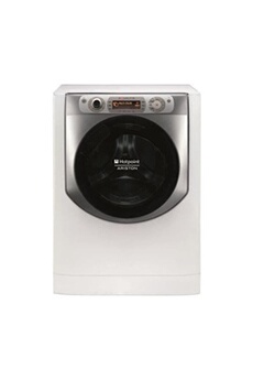 Lave-linge hublot Hotpoint Ariston AQ94D497SD EU/B N - Machine à laver - indépendant - largeur : 59.5 cm - profondeur : 61.6 cm - hauteur : 85 cm - chargement frontal - 71