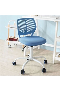 chaise sobuy fst64-bl chaise de bureau ergonomique fauteuil pivotant chaise pour ordinateur