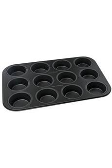 plat / moule zenker moule à muffins 12 empreintes black metallic ref 6535