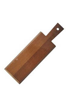 planche à découper fackelmann planche à découper, hêtre foncé, bords biseautés 39 x 12 cm wood edition ref 521779