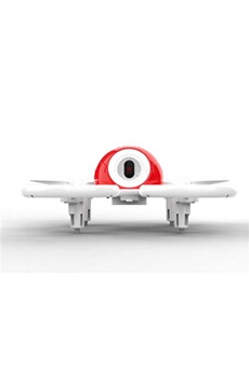 drone pnj - r kido ii - mini-drone vif et rapide - pilotage par télécommande - rouge et blanc