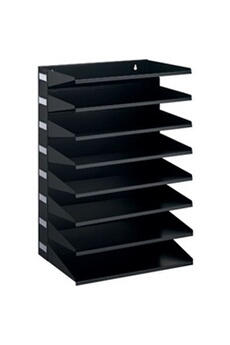 armoire de bureau durable durable module de classement business, 8 compartiments, noir noir