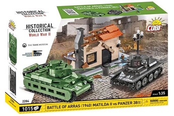 autres jeux de construction cobi 2284 - bataille de arras (1940) char matilda ii vs panzer 38(t) (jeu de construction)