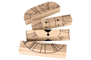 maquette artemio puzzle humeurs lion en bois -
