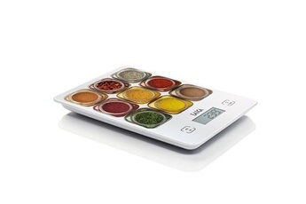 balance de cuisine laica ks1040 escabeaux de cuisine balance de ménage électronique multicolore, blanc comptoir rectangle