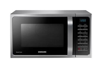Micro-ondes combiné Samsung Smart Oven MC28H5015CS - Four micro-ondes combiné - grill - 28 litres - 900 Watt - argent