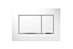 Geberit Plaque de commande WC Sigma30 double touche: blanc, chromé brillant photo 2