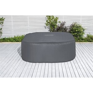 Housse Protection Pompe à Chaleur Piscine - Tissu Oxford 210D Imperméable - Taille 100,8 X 85,9 X 78 Cm - Noir