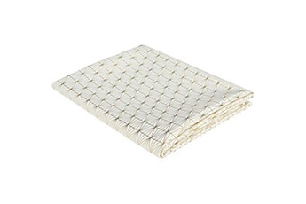 nappe de table the home deco factory - nappe en polyester motifs géométriques 140 x 250 cm doré