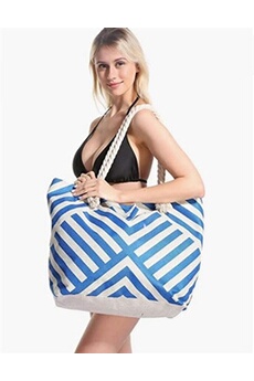 sac de plage generique sac de plage à bandoulière imperméable avec fermeture à glissière pour femme vie quotidienne travail ecole plage e