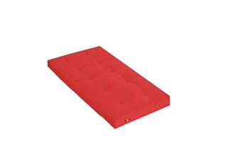 futon i d literie matelas futon latex rouge 90 x 190 cm