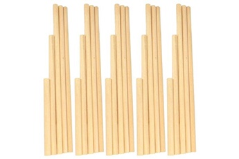 autres jeux créatifs artemio 25 bâtons en bois pour macramé
